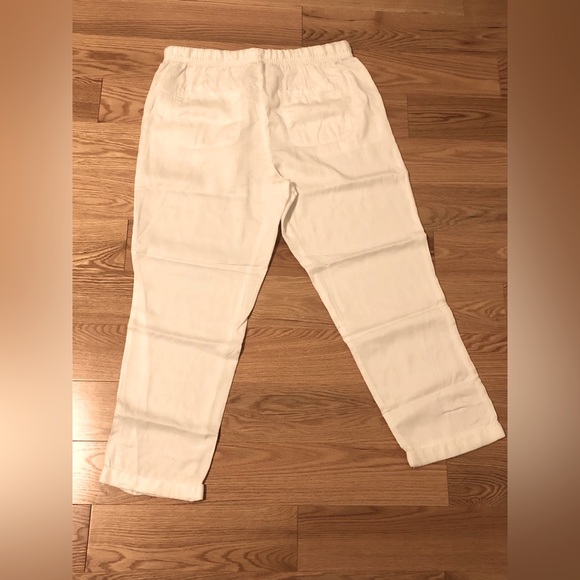 Cynthia Rowley White Cropped Jogger Pants - NWT - Picture 2 of 3
